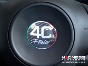 Alfa Romeo 4C Carbon Fiber Badge Cover Kit - Furia